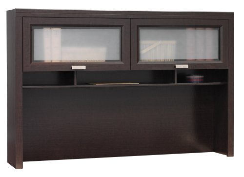 Bush Furniture Tuxedo Collection Hutch for L-Desk, Mocha Cherry